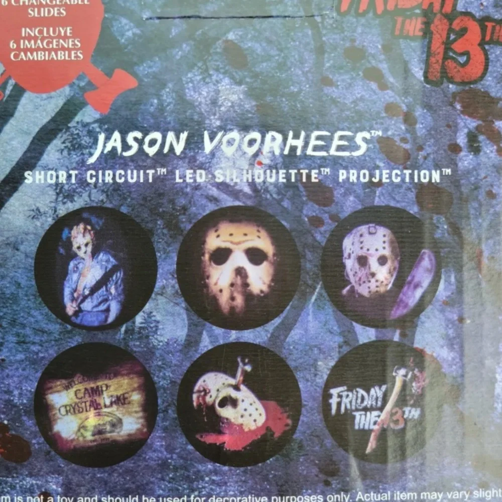 Friday the 13th Jason Voorhees Short Circuit LED Projector Silhouette Halloween